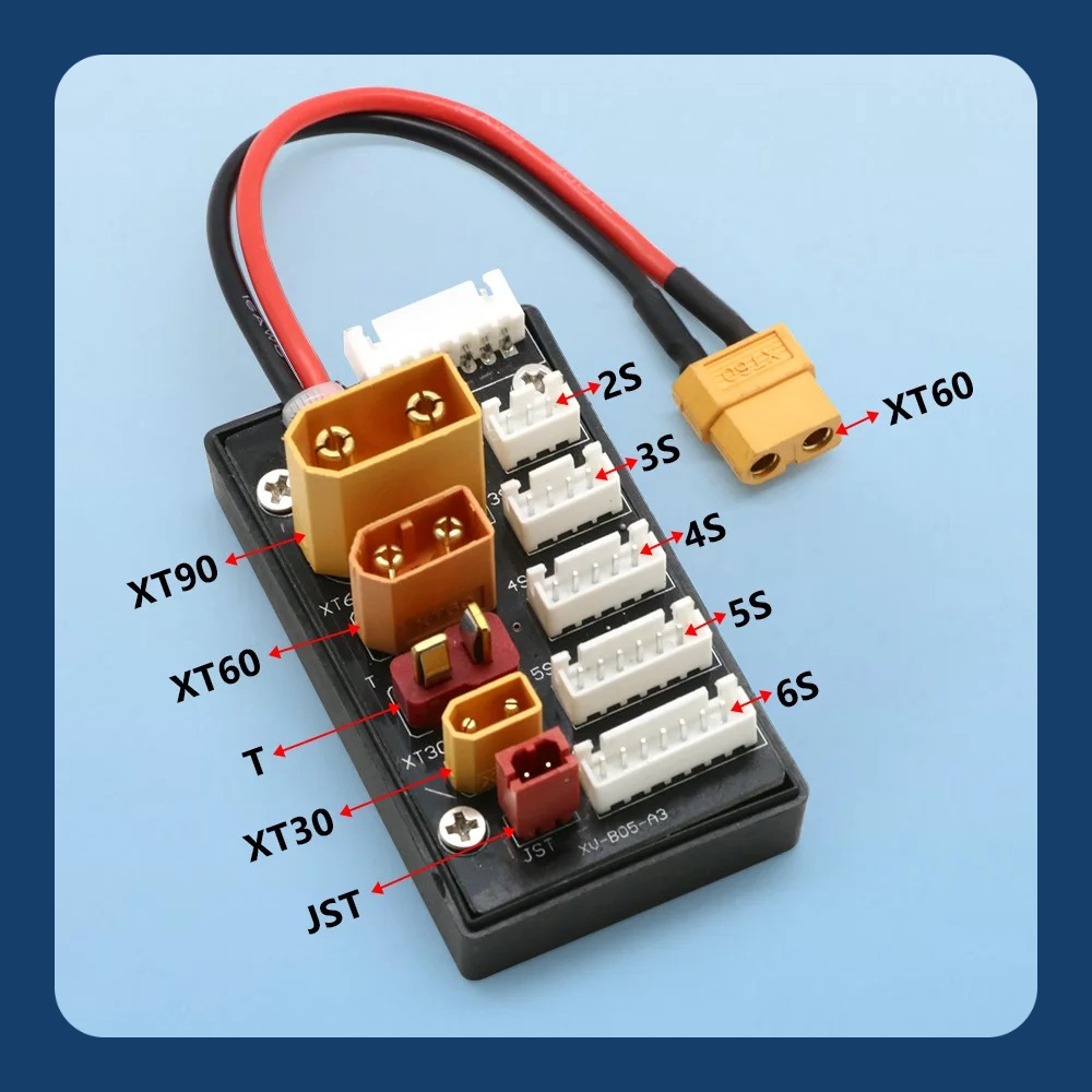 Lipo Parallel Charging Board - Placa de Carga Paralela para Baterías