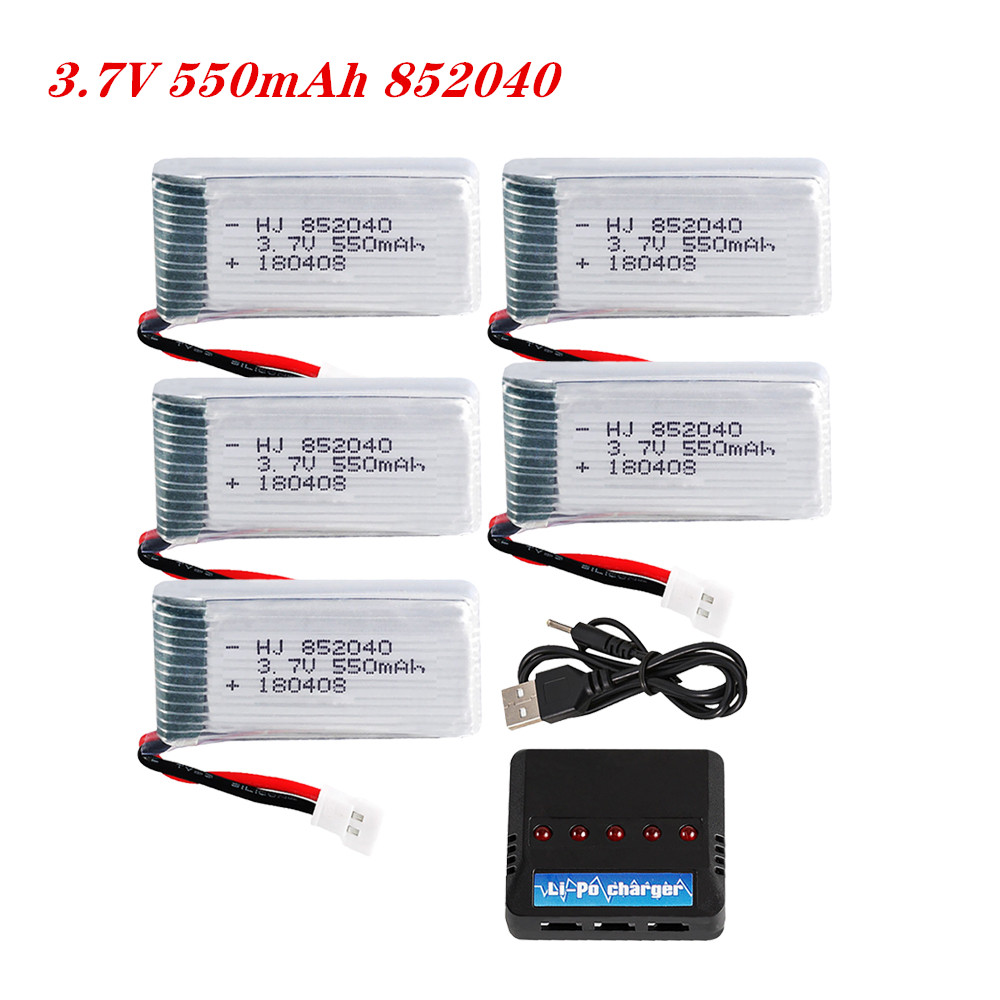 Dron Rc Quadcopter - Batería Lipo 3.7V 550mAh 25C 852040