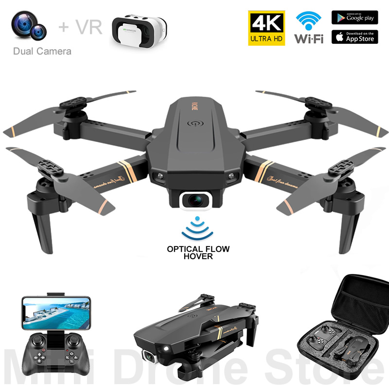 Drone Rc Folding - V4 Easy Fly Mini Dron FPV