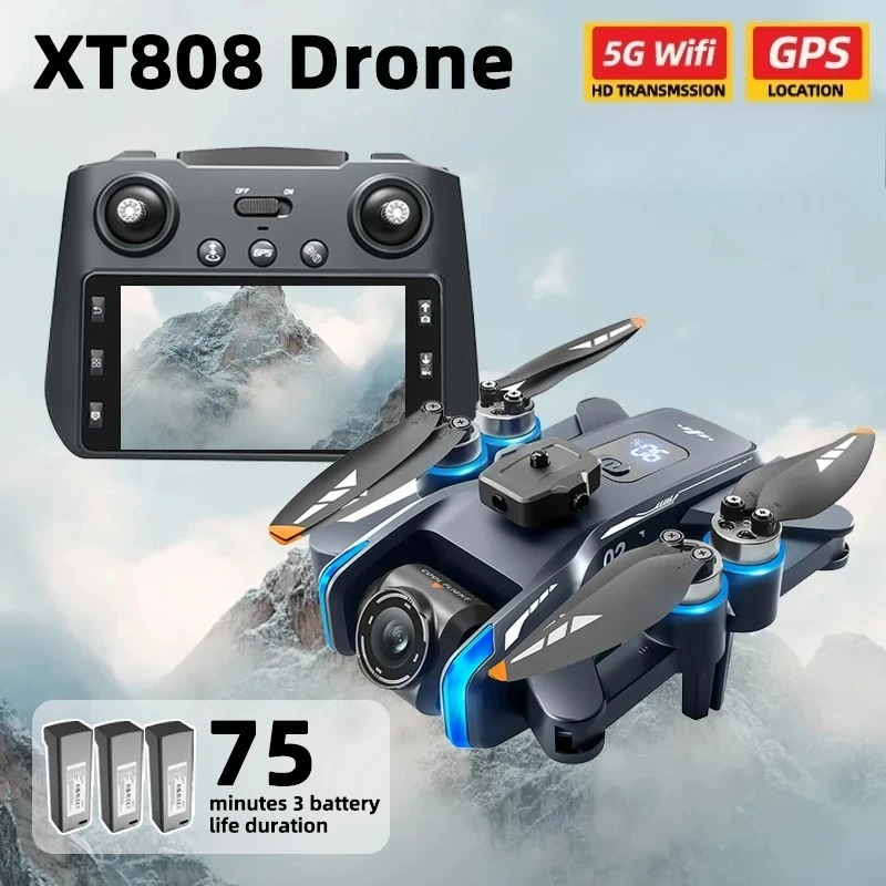 Drone E88Pro Rc 4K - Dron XT808 Pro MAX Original, 4K