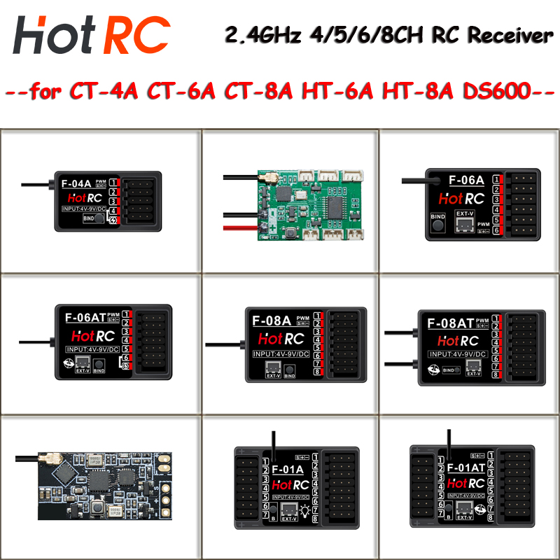 Joystick Rc Drone - Receptores HOTRC de 2,4 Ghz F-01A