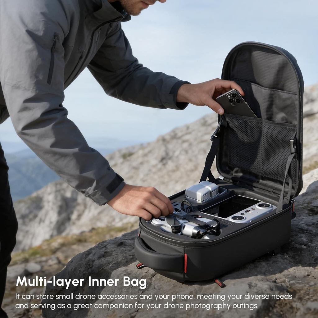 Mochila rígida impermeable par - Drone Dji Rc Mini 3 reseña y precio