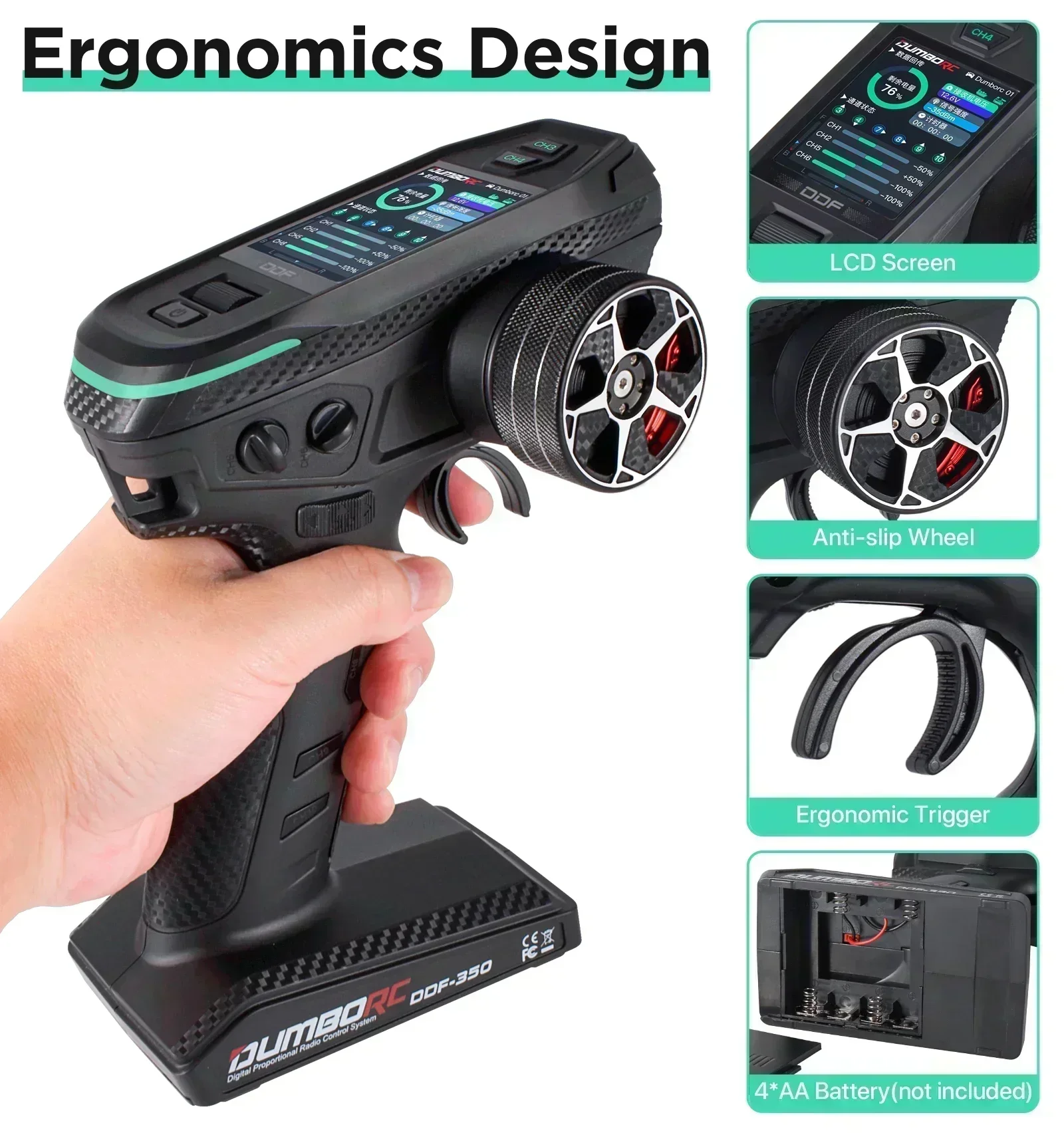 DUMBORC DDF-350 10CH RC Contro - Joystick Rc Drone reseña y precio