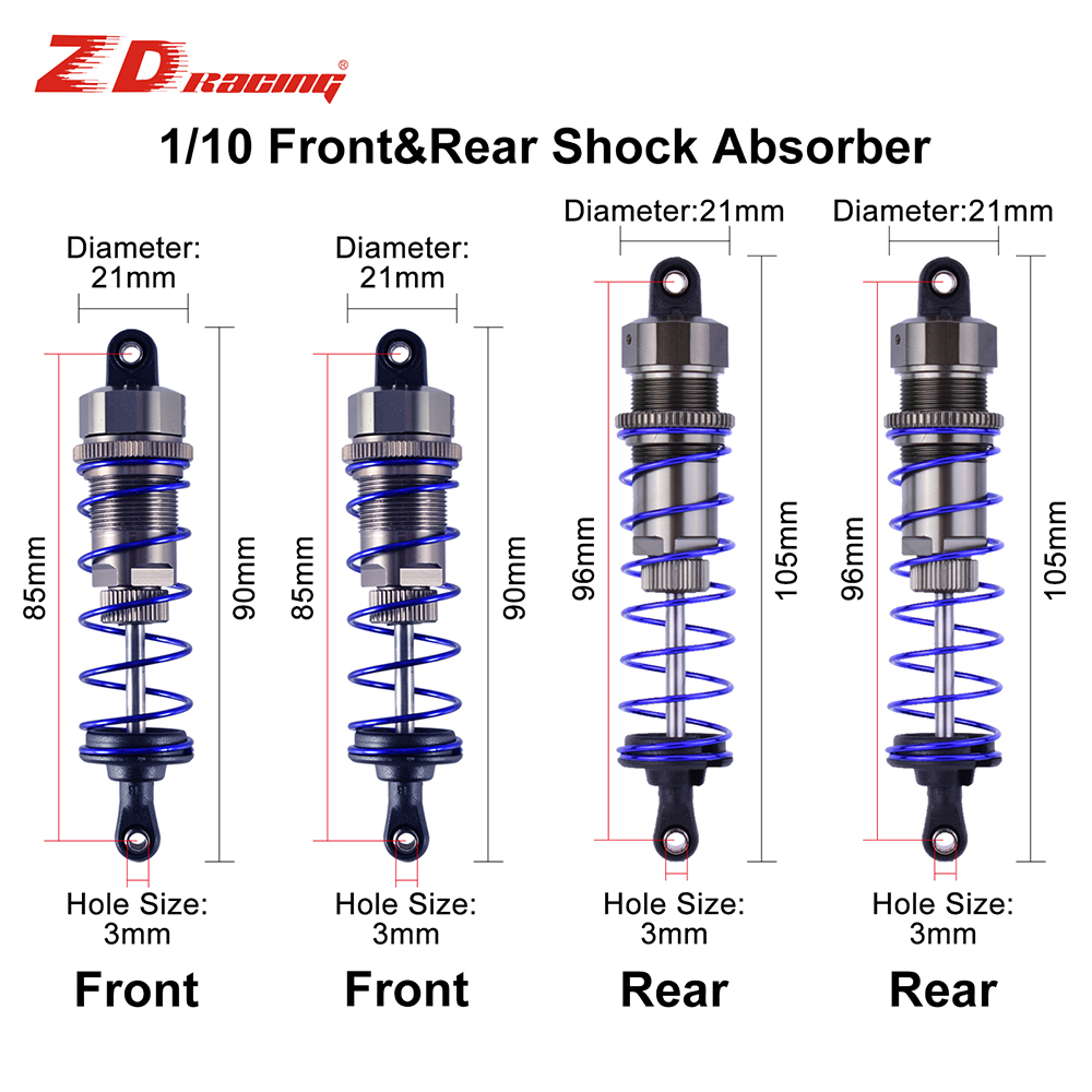 2 uds ZD Racing 105mm amortigu - Rc Suspension Arm reseña y precio