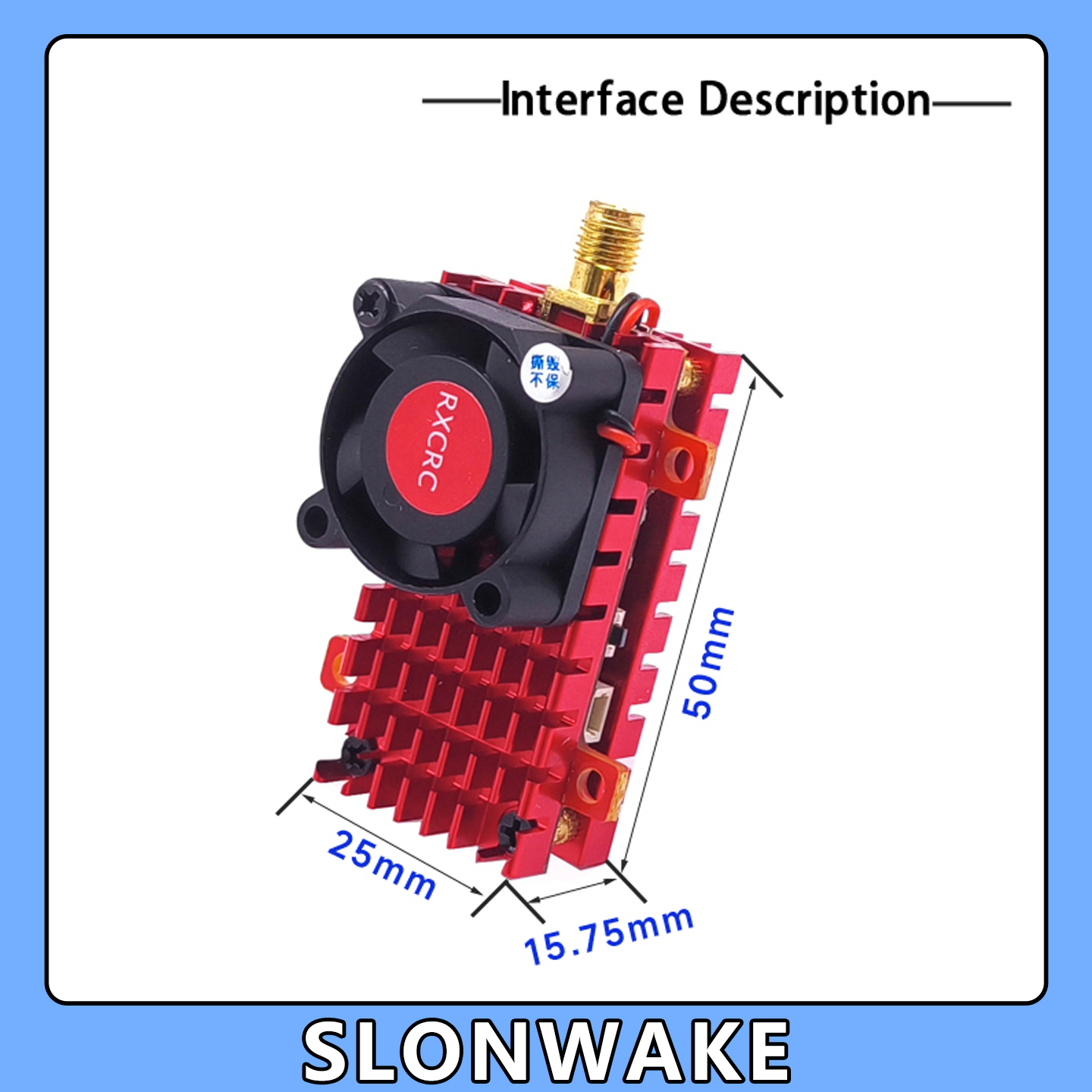 SLONWAKE 5,8G 2W VTX FPV 1800T - Joystick Rc Drone reseña y precio
