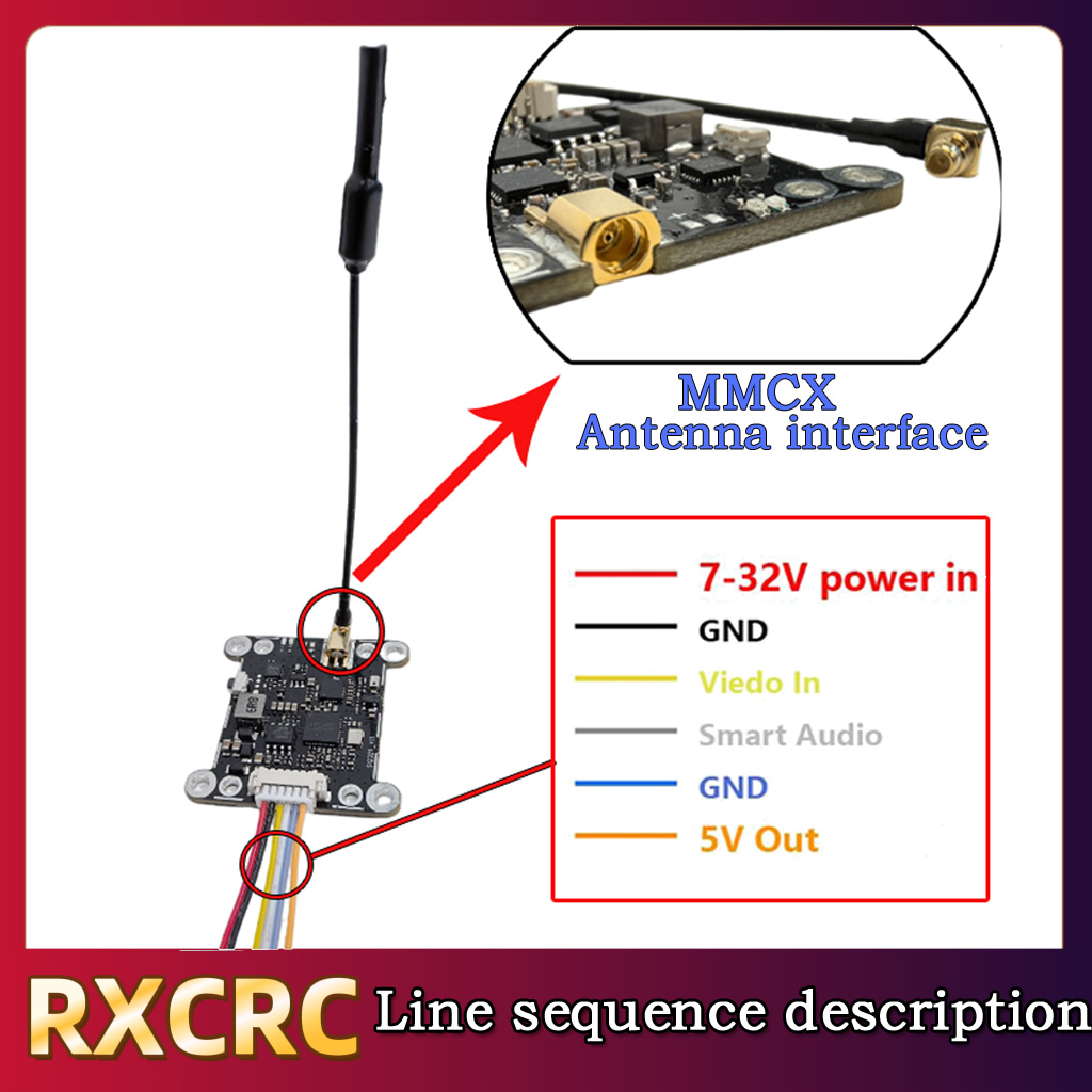 Módulo RXCRC 5.8G 48CH 1.6W VT - Drone Rc Control reseña y precio