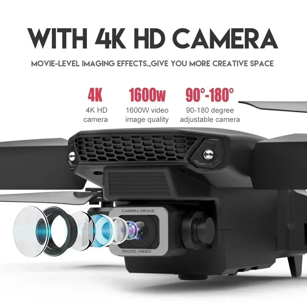 E88 Pro WIFI FPV Drone gran an - Drone E88Pro Rc 4K reseña y precio