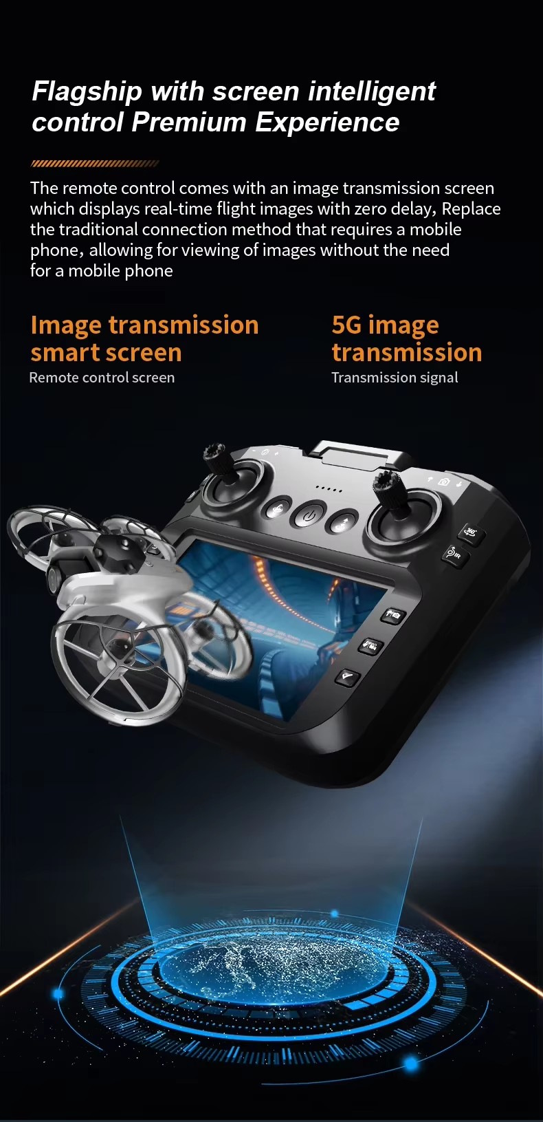 Dron con Pantalla Grande de 4. - Esc 4In1 Brushless reseña y precio