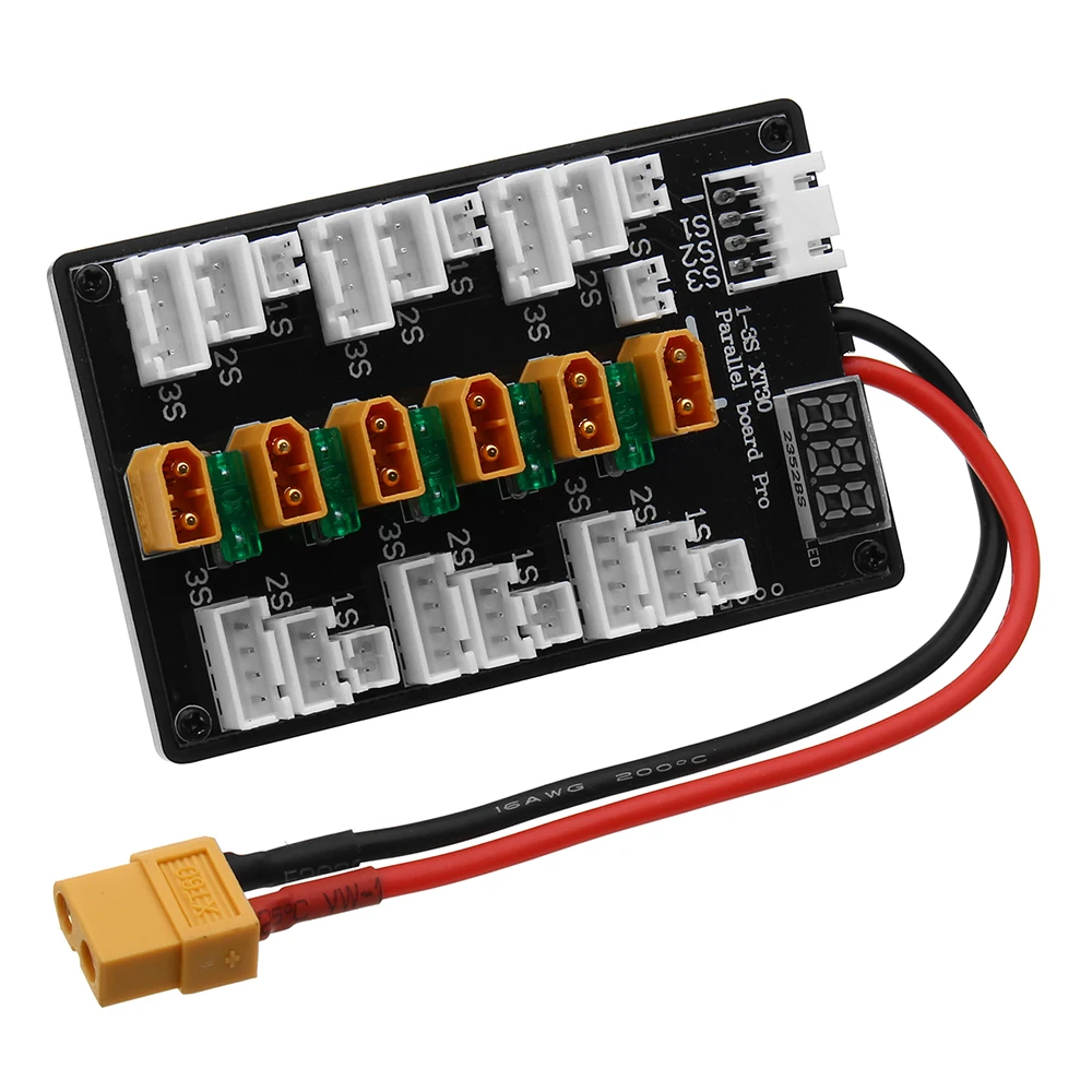Enchufe XT30 1S-3S versión act - Lipo Parallel Charging Board reseña y precio