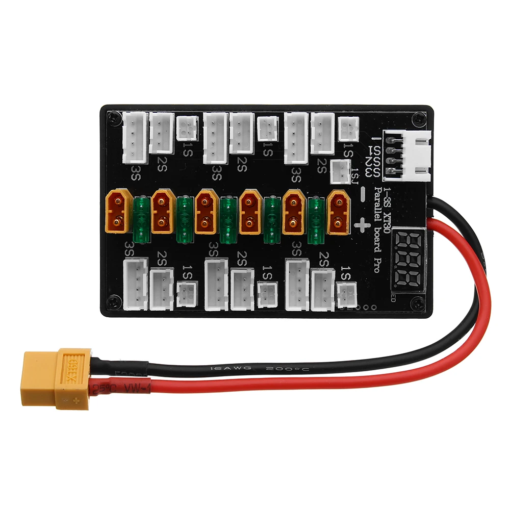 Enchufe XT30 1S-3S versión act - Lipo Parallel Charging Board reseña y precio