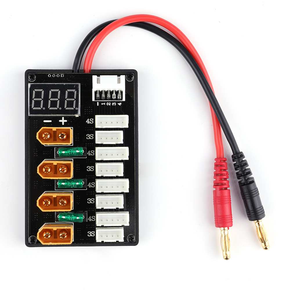 Enchufe XT60 3S 4S batería Lip - Lipo Parallel Charging Board reseña y precio