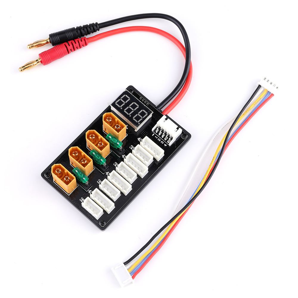 Enchufe XT60 3S 4S batería Lip - Lipo Parallel Charging Board reseña y precio