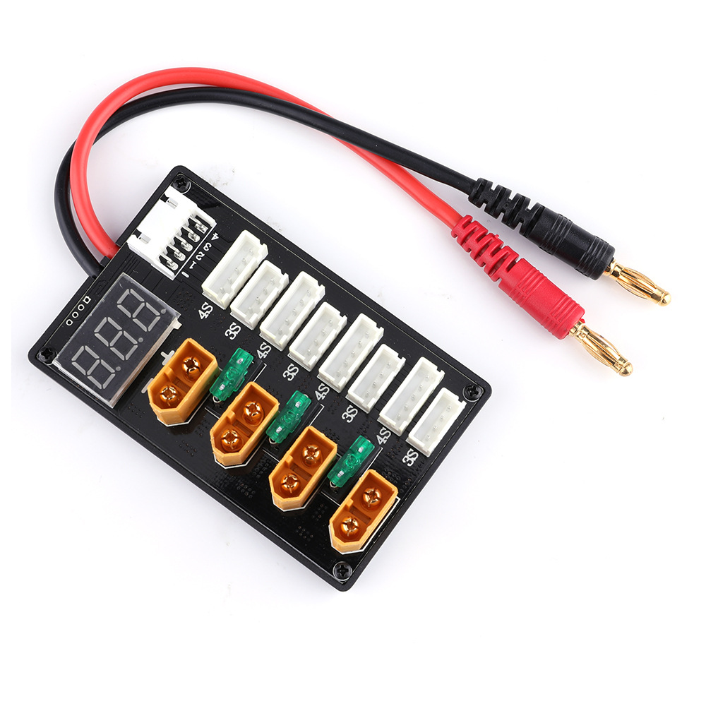 Enchufe XT60 3S 4S batería Lip - Lipo Parallel Charging Board reseña y precio