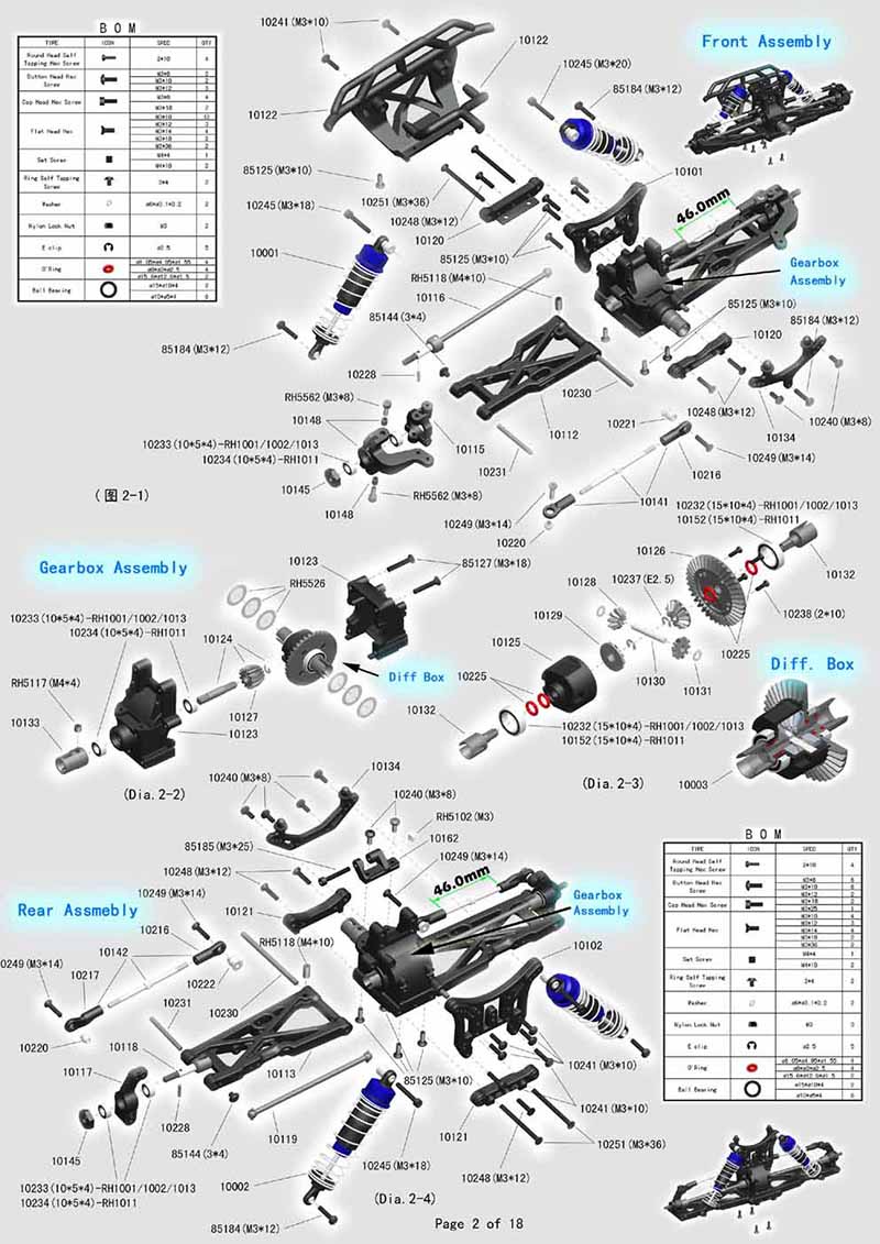 Piezas de mejora VRX Racing pa - Rc Suspension Arm reseña y precio