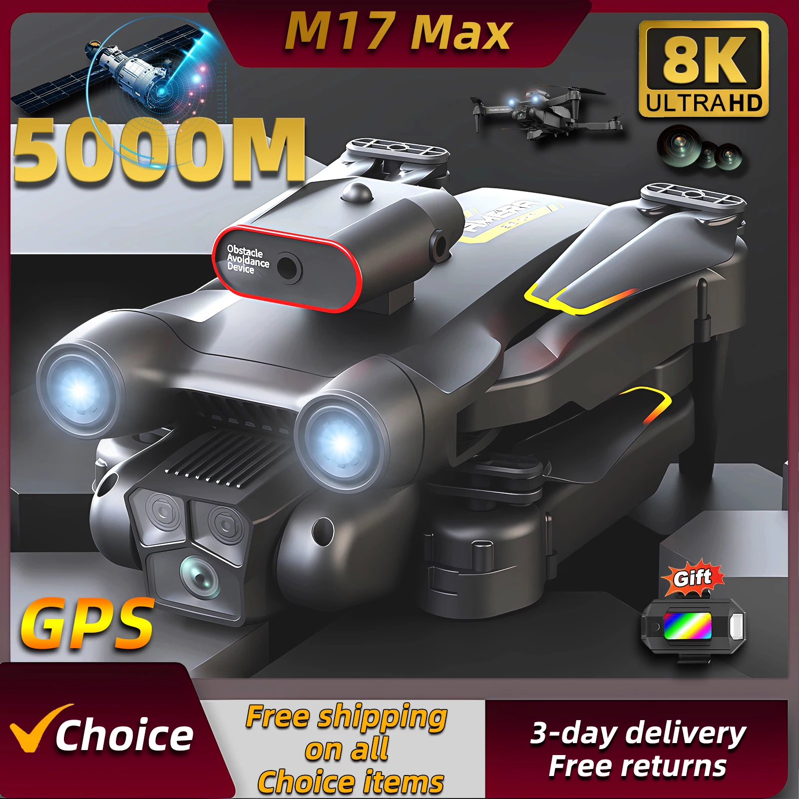 Nuevo Dron M17 Max 8K Profesio - Drone E88Pro Rc 4K reseña y precio