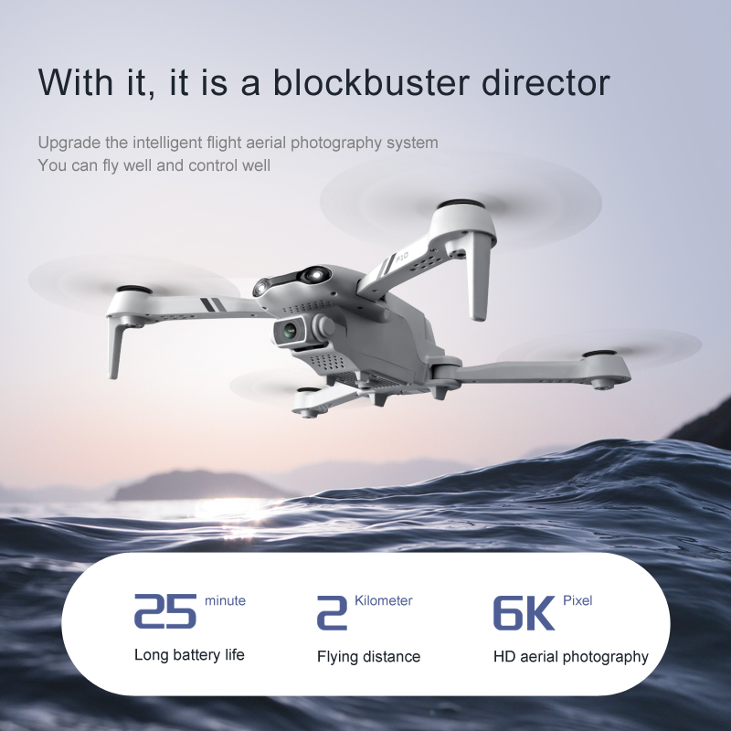 Helicópteros F10 RC regalo GPS - Drone Rc Folding reseña y precio
