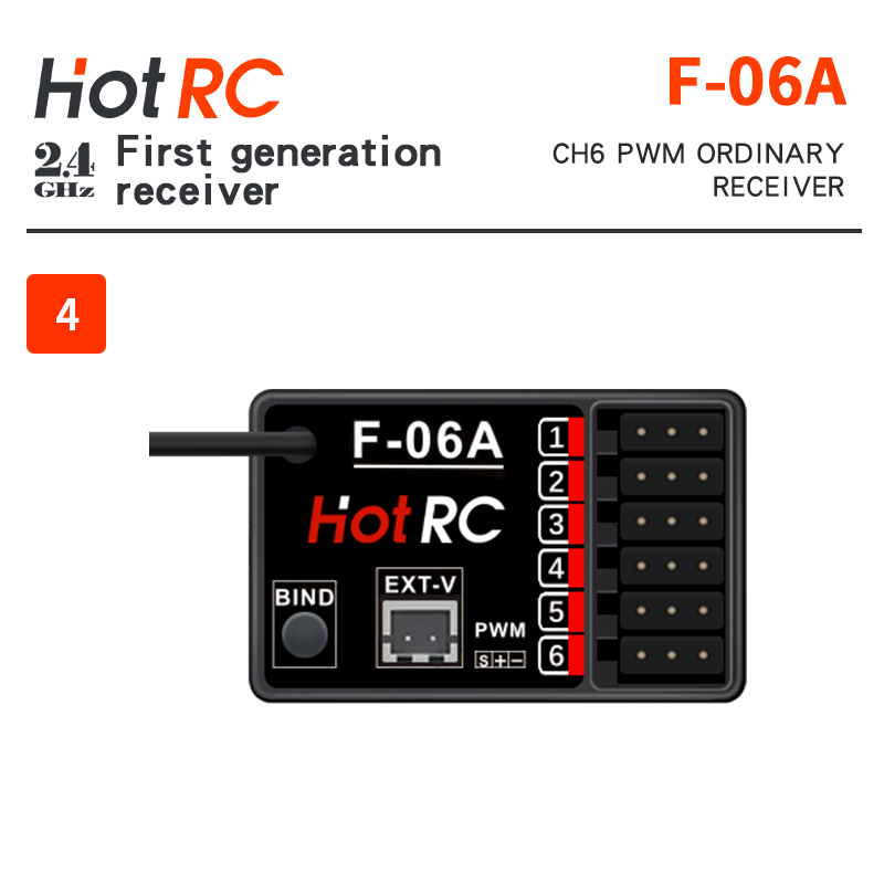 Receptores HOTRC de 2,4 Ghz F- - Joystick Rc Drone reseña y precio