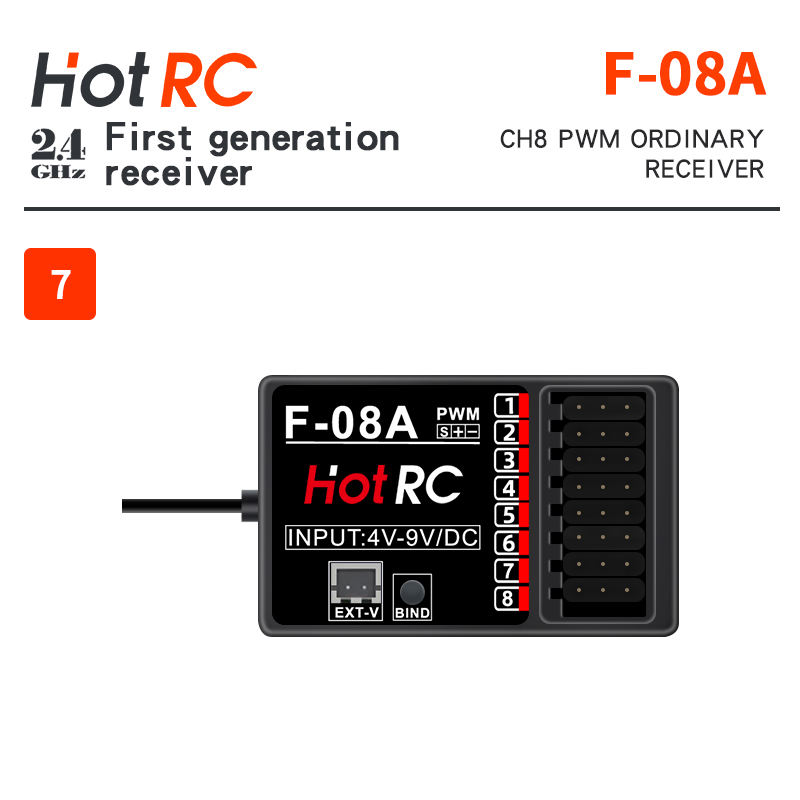 Receptores HOTRC de 2,4 Ghz F- - Joystick Rc Drone reseña y precio